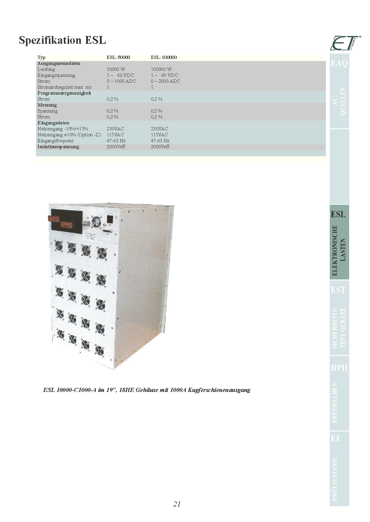 Elektronische Lasten ESL - 6