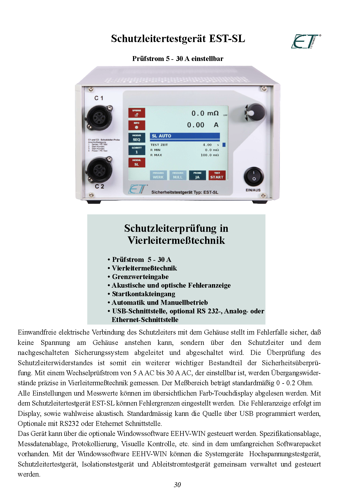 Sicherheitstestgeräte EST - 5