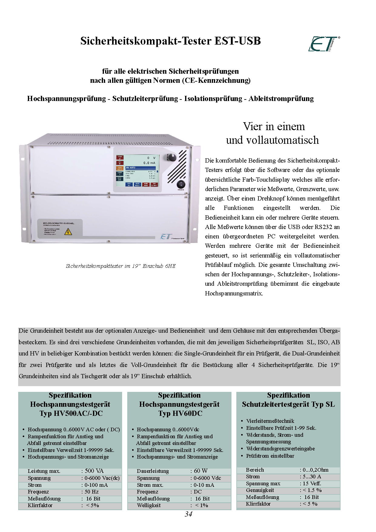 Sicherheitstestsystem EST-USB - 1