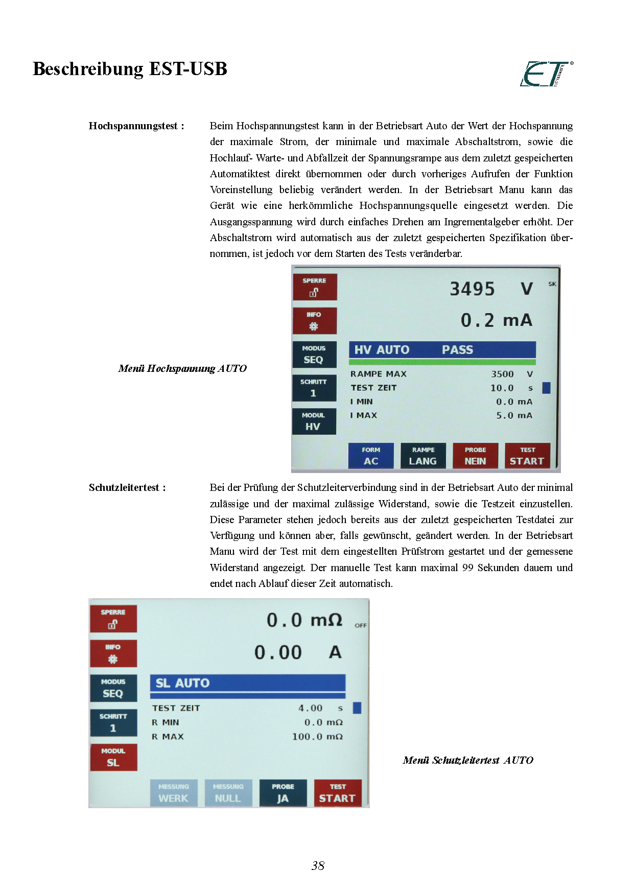Sicherheitstestsystem EST-USB - 5