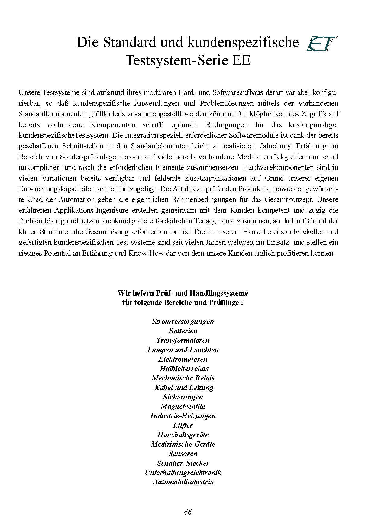 Funktionstestsysteme EE - 1